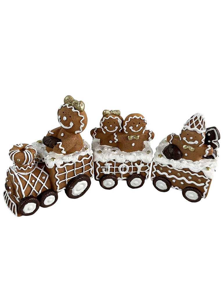 24cm B/O LED Gingerbread Joy Train - Warm White