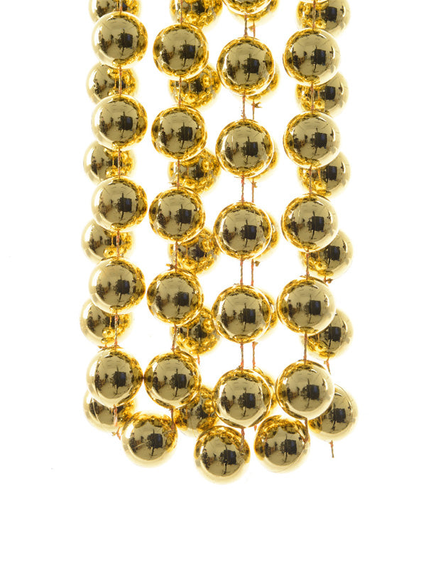 2.7M Plastic XXL Bead Garland - Gold