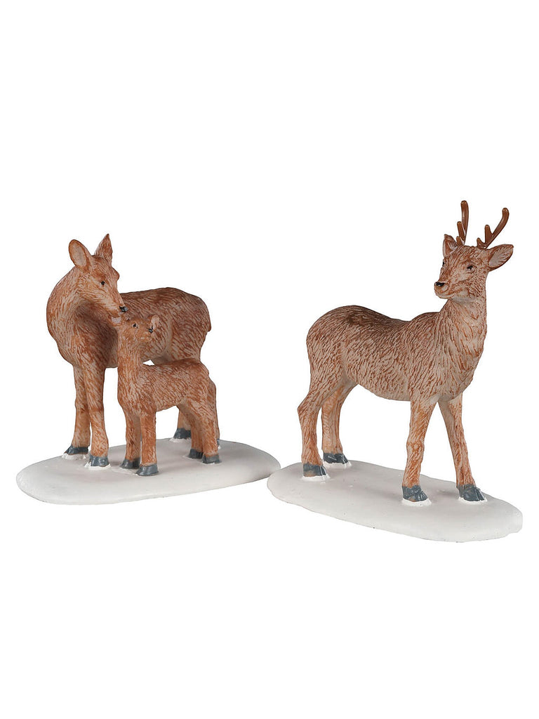 Deer Family Figurines, Set of 2