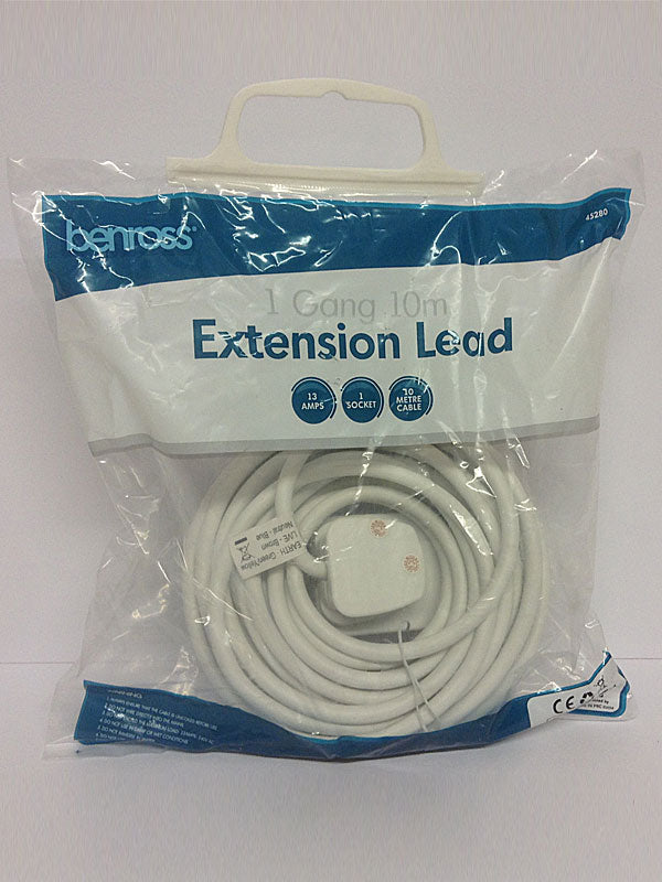 10m 1 Gang Extension Cable