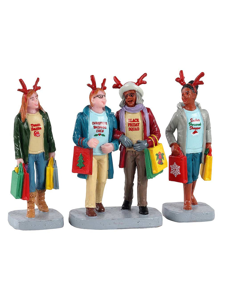 Girls Christmas Shopping Trip, Set of 3