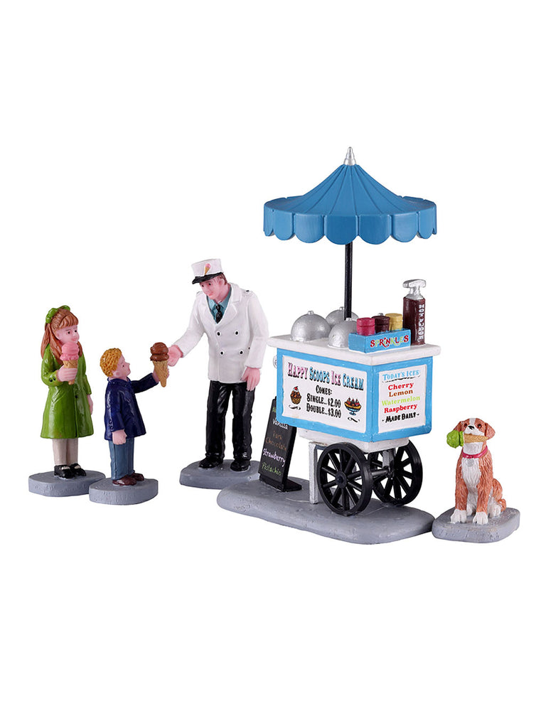 Happy Scoops Ice Cream Cart, Set of 5