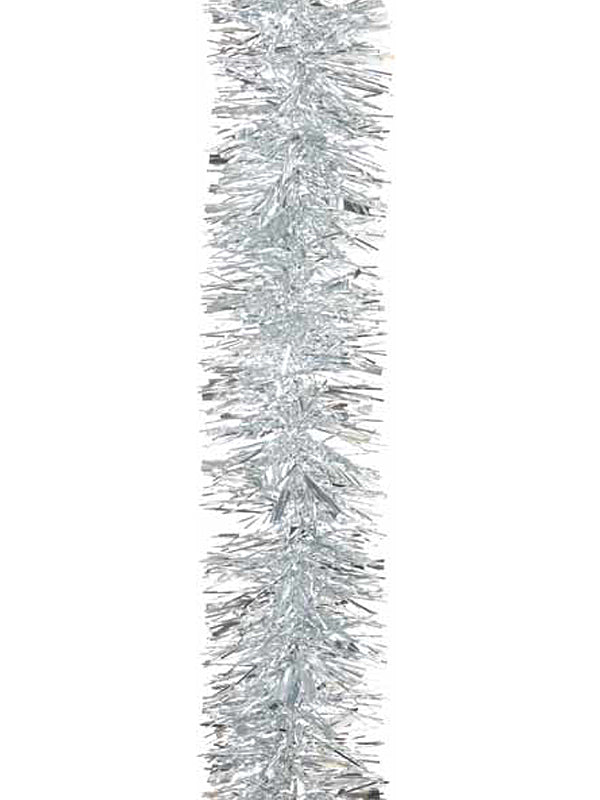 200cm x 15cm Luxury Chunky Cut Tinsel - Silver