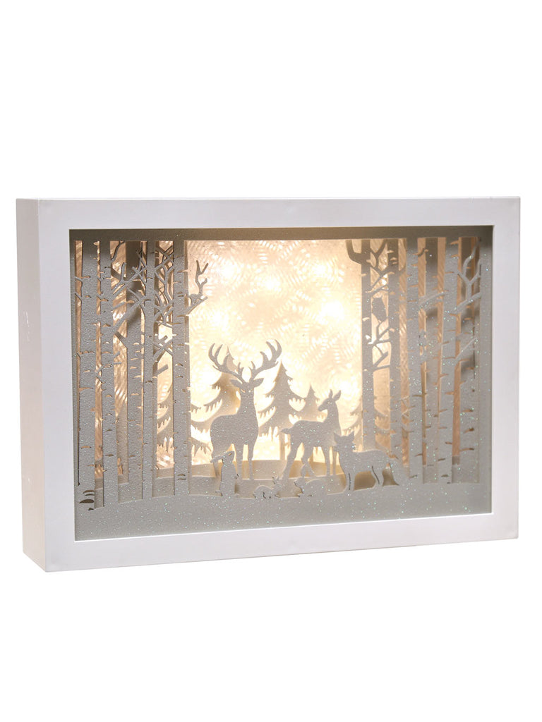 30cm LED Xmas Forest Scene