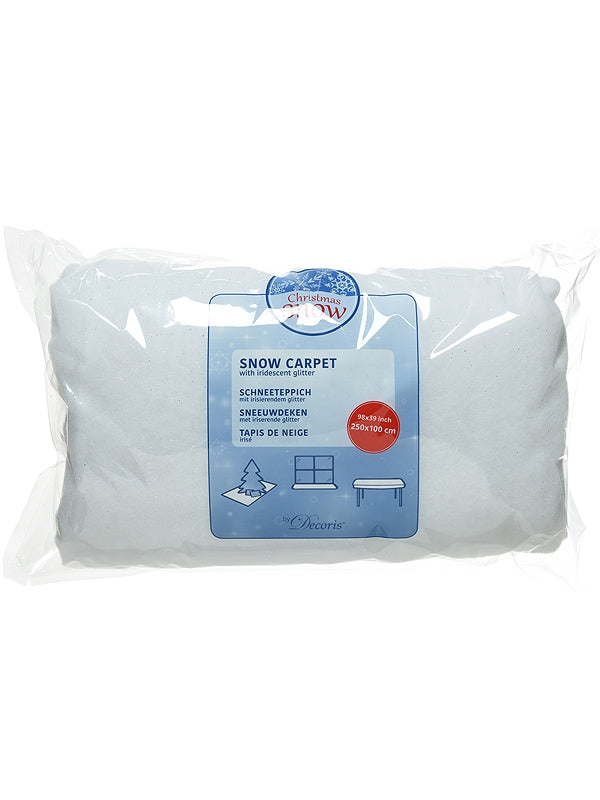 250 x 100cm Snow Carpet with Iris Glitter