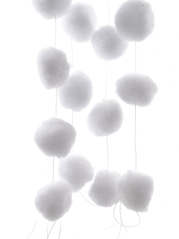 1.8M (6ft) Snowball Christmas Garland