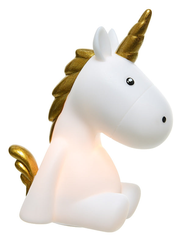 13cm Battery Operated LED Sitting Unicorn