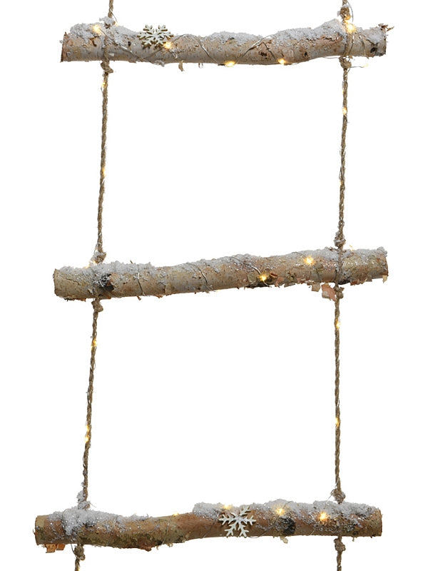 1.5m Birch Ladder With Warm White LED's