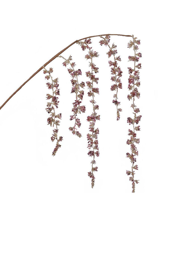 95cm Weeping Willow with Glitter - Pink