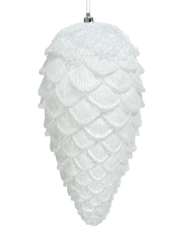 26cm Pinecone with Glitter Decoration