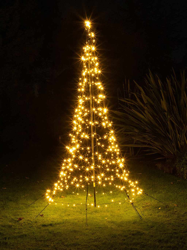 2M Starry Nights Pole Tree with 300 Warm White LEDs