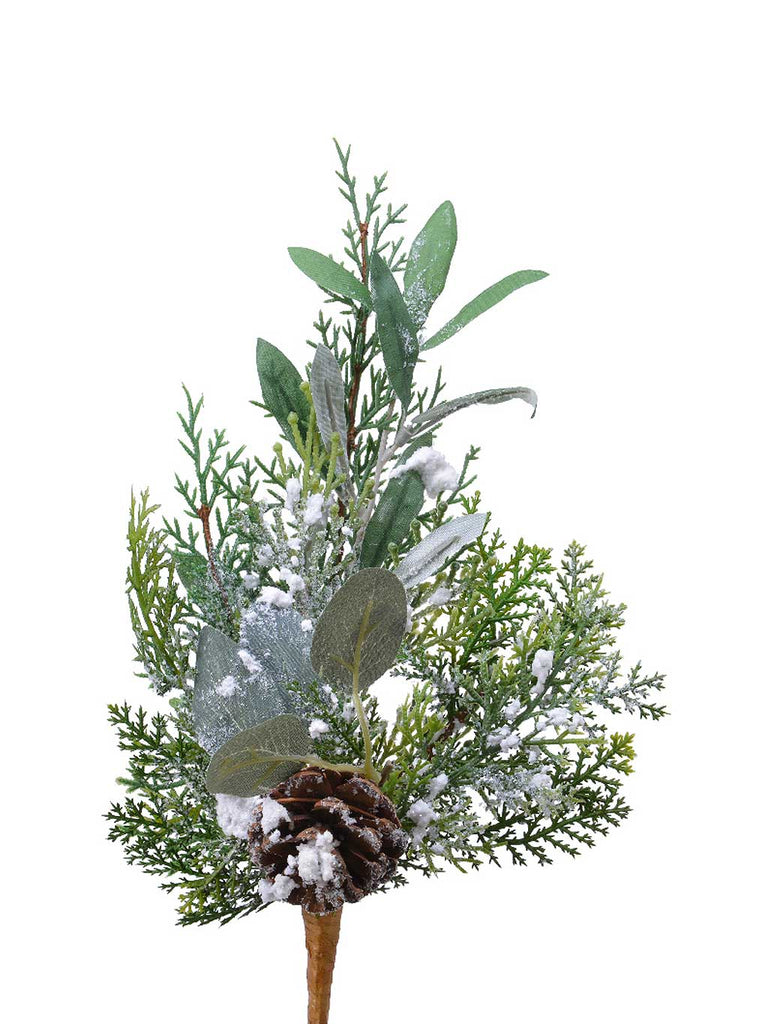 40cm Frosted Spray Willow Pine