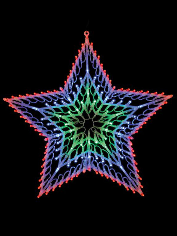 100 LED Chasing Window Light Star - Multi-colour