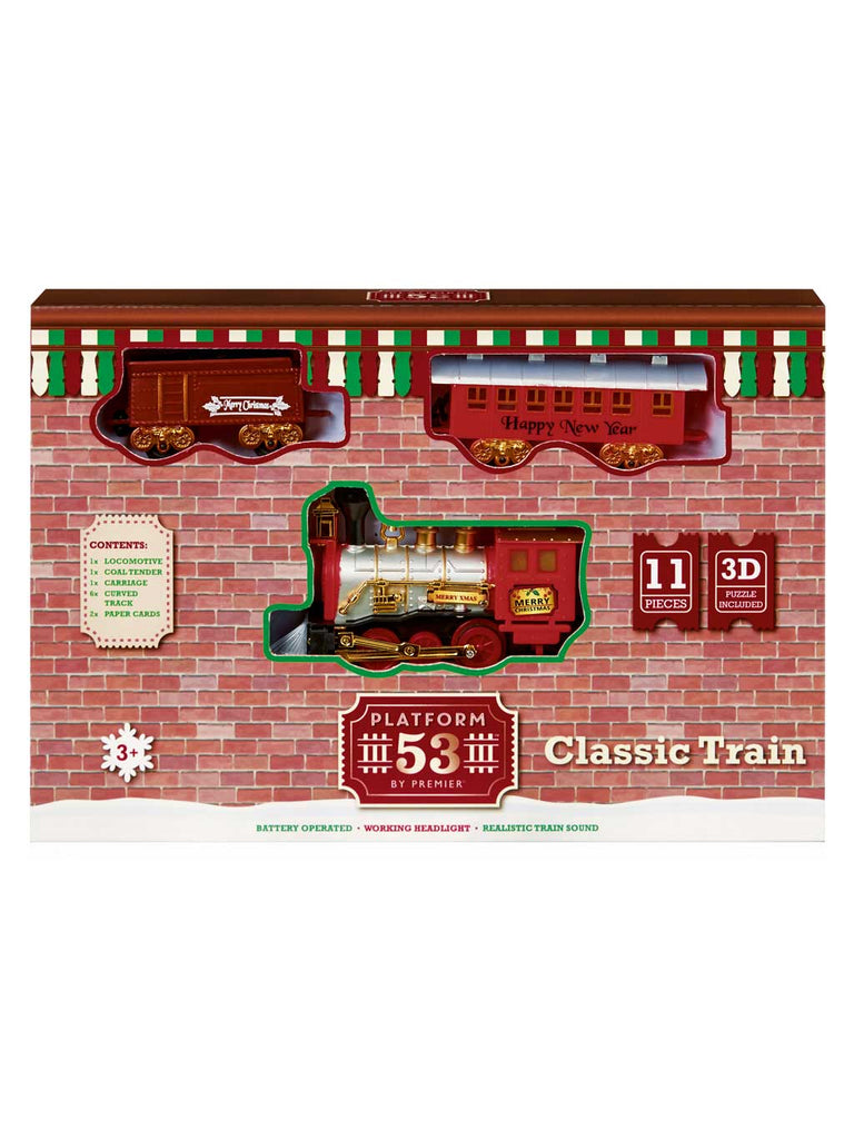 11 Piece Battery Operated Classic Christmas Train Set