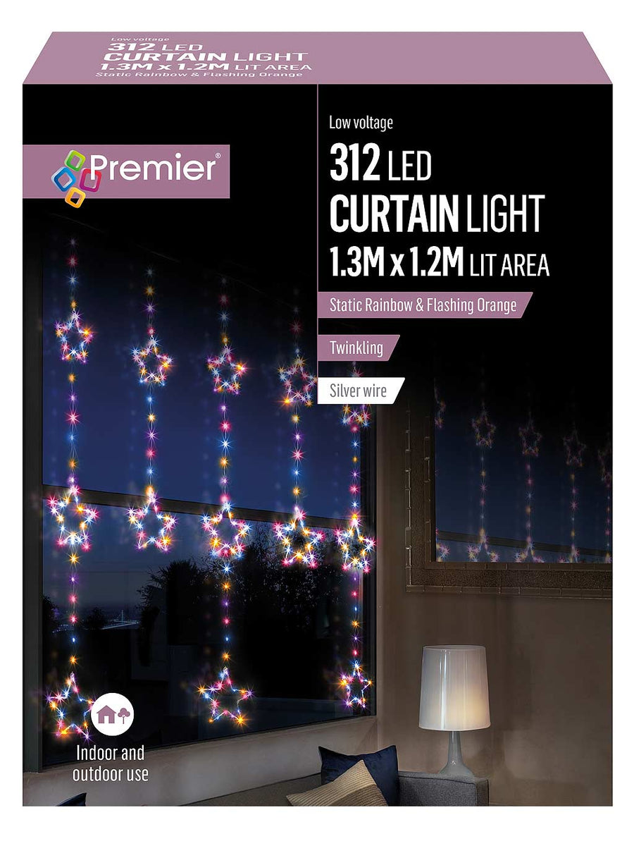 Twinkling deals curtain lights