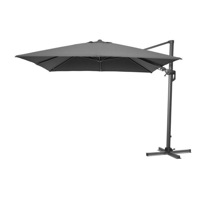 Genesis 3m Square Cantilever Parasol - Crank & Tilt - Grey