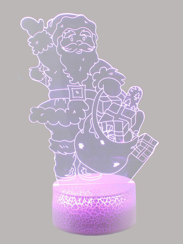 20cm Dual Power Acrylic Santa Light