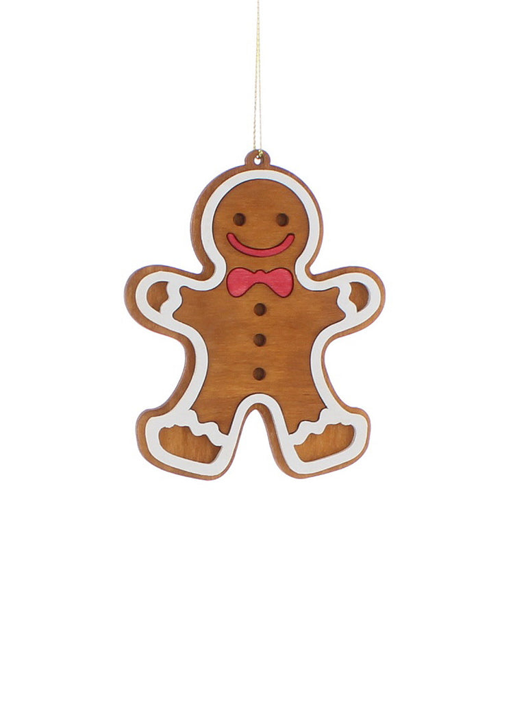 10cm Brown Lasercut Layered Gingerbread Man