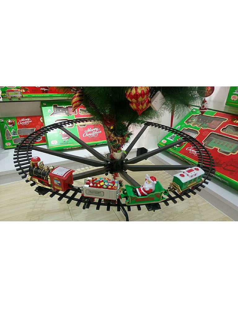Battery Operated Tree Base Christmas Train Set