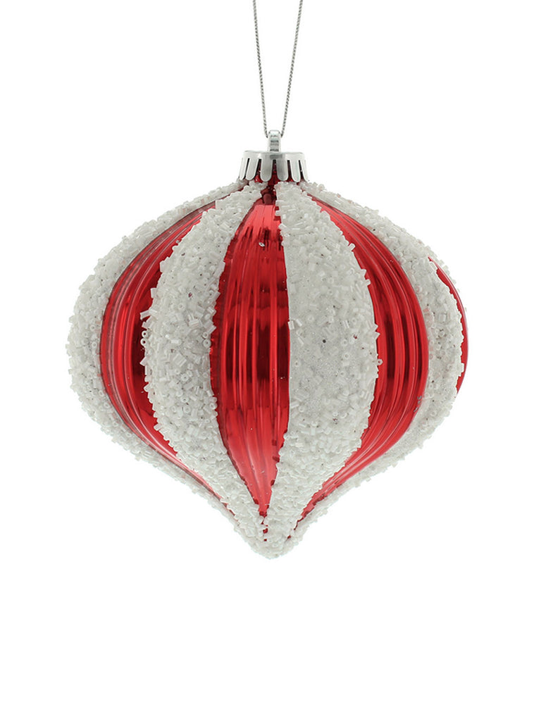 15cm Candy Cane Stripe Shatterproof Dec