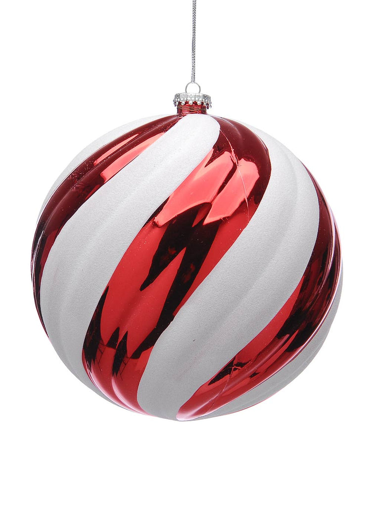 20cm Red/White Stripe Ball