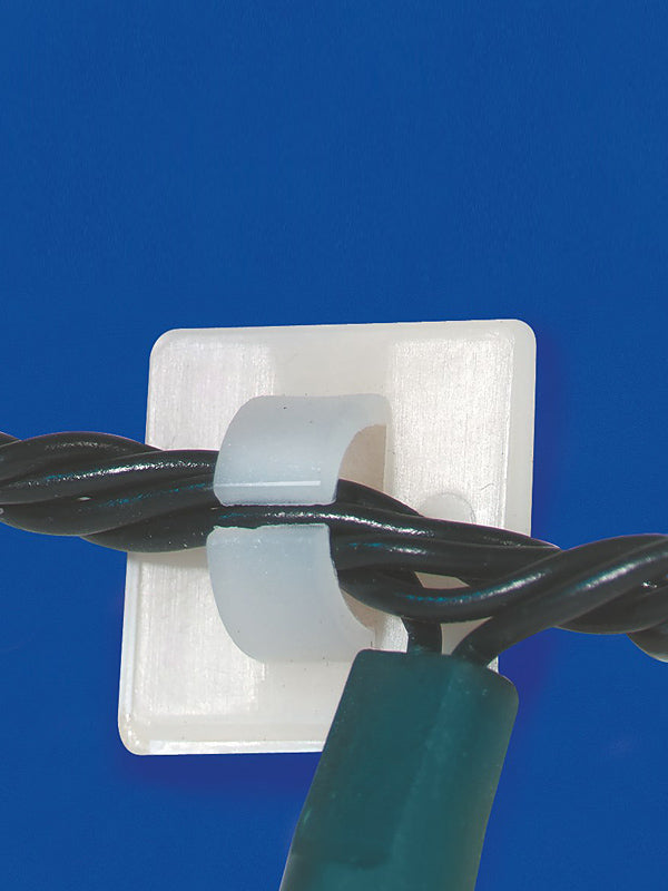 Pack of 24 Mini Cable Clips with Adhesive Pads