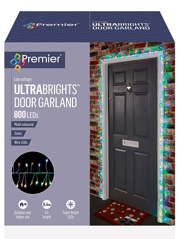 Ultrabrights Door Garland with 800 LEDs - Multicolour