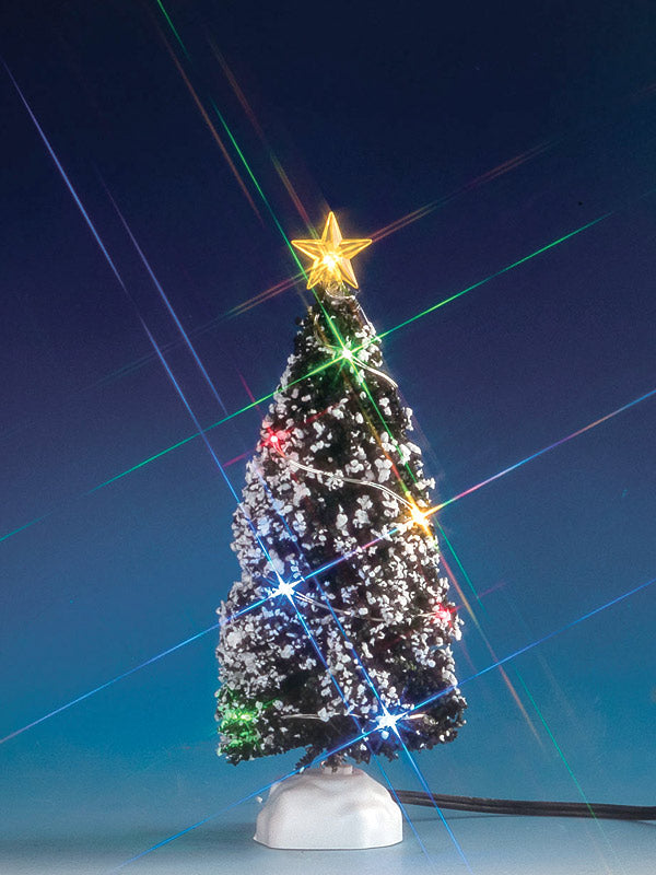 Evergreen Tree With 12 Multi LED Lights, B/O (4.5V)
