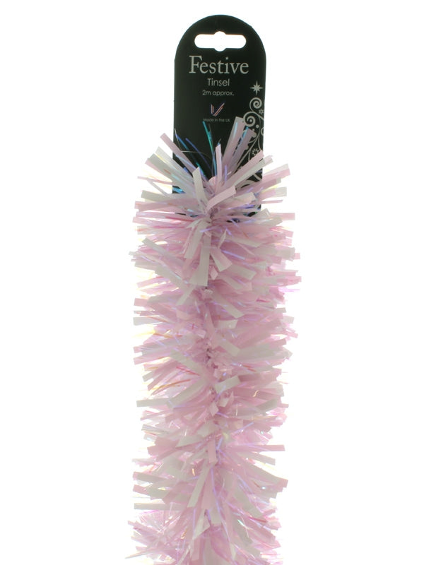 2M x 100mm Unicorn Tinsel - Pink-White-Iris
