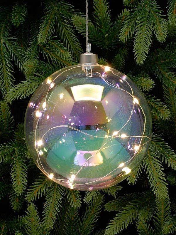 15cm B-O Lit Iridescent Ball