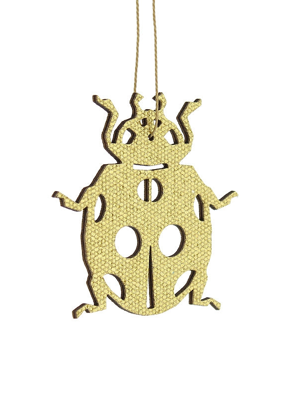 8cm Gold Lasercut Ladybird