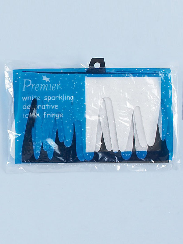 2.4M x 18cm Glittering Icicle Fringe