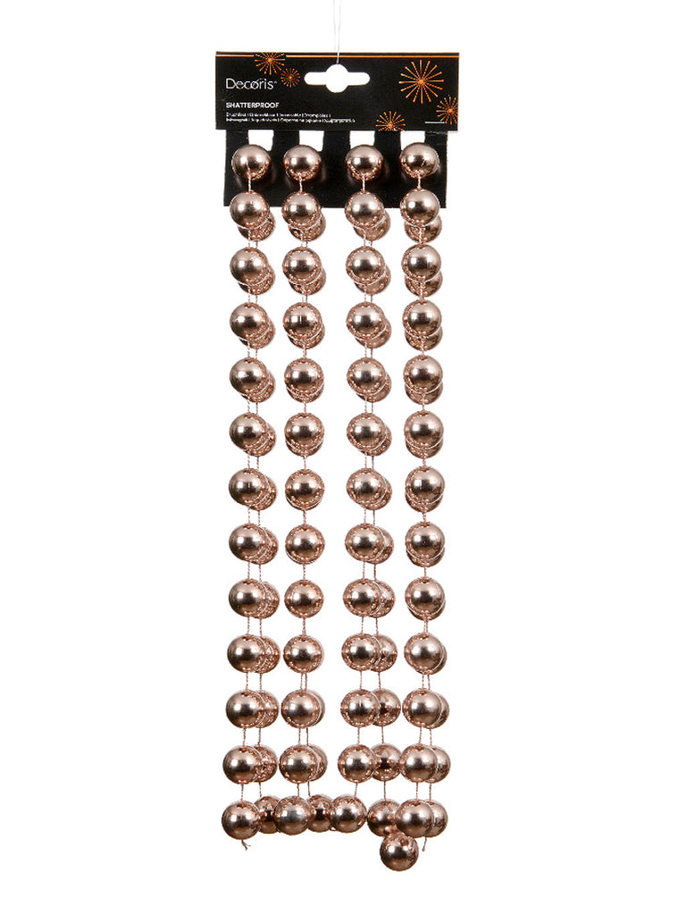 2.7M Plastic Bead XXL Garland - Peach Pearl