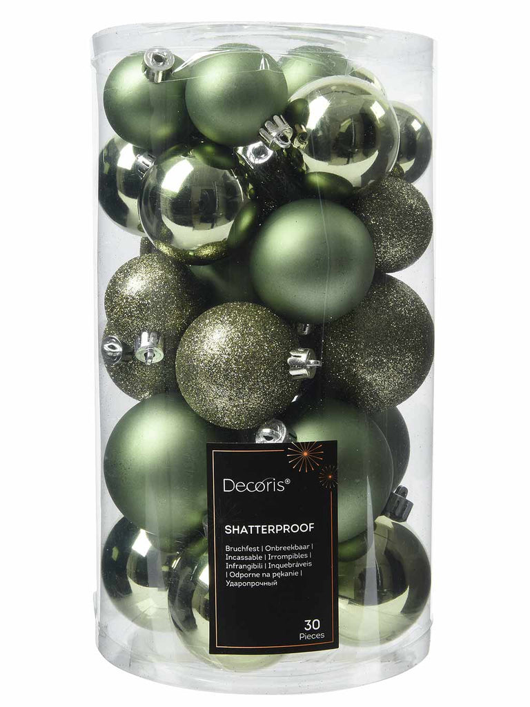 PK 30 Mixed Baubles Rosemary Green