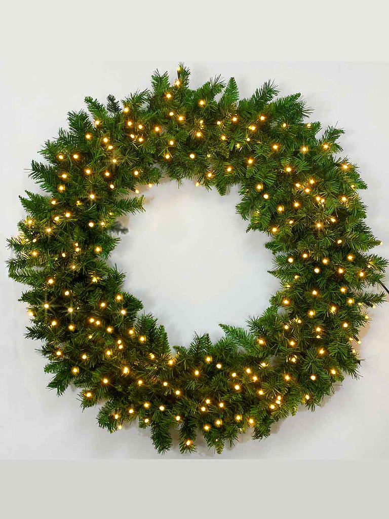 1.2m Dual Chip LED Wreath - Warm White