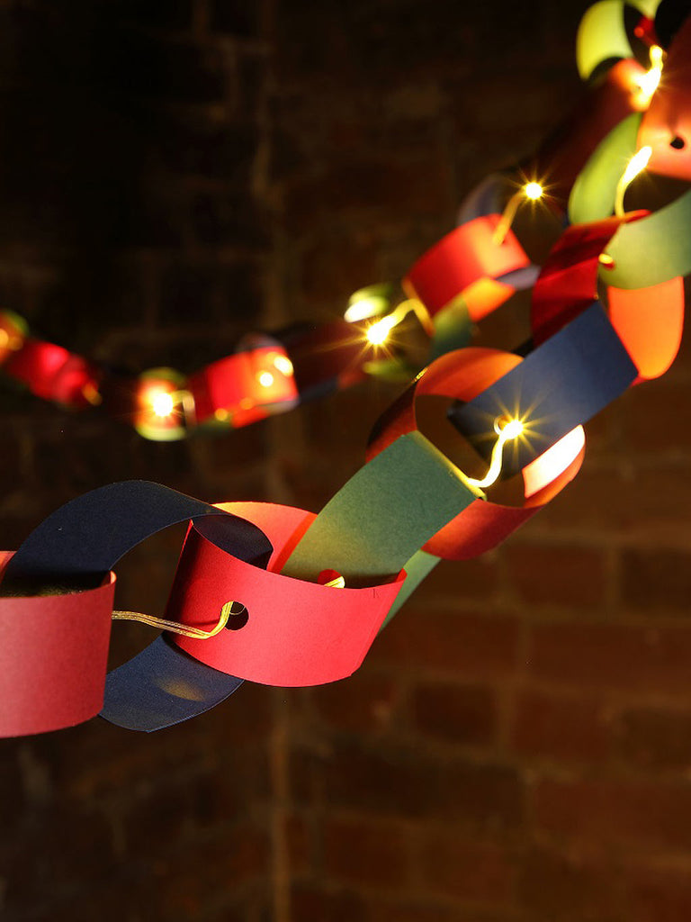 2.2M DIY Paper Chain with 20 Warm White LED Flexi Wire Light