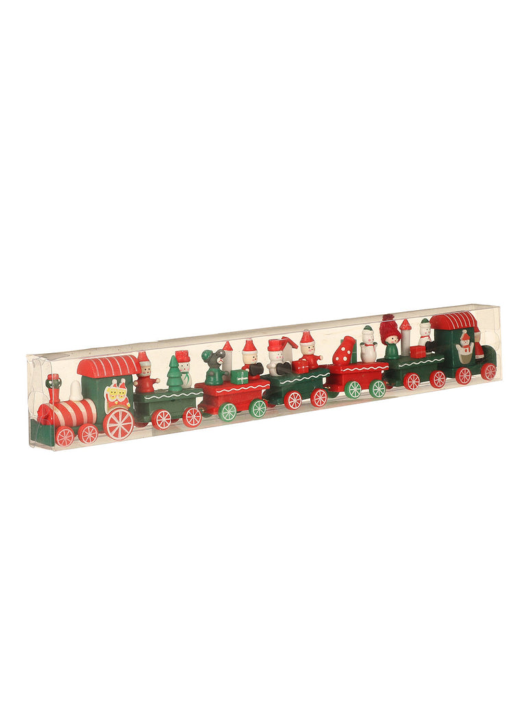 7 Piece Train Decoration - Red