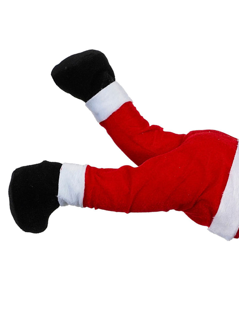 35cm Animated Santa Legs - Red