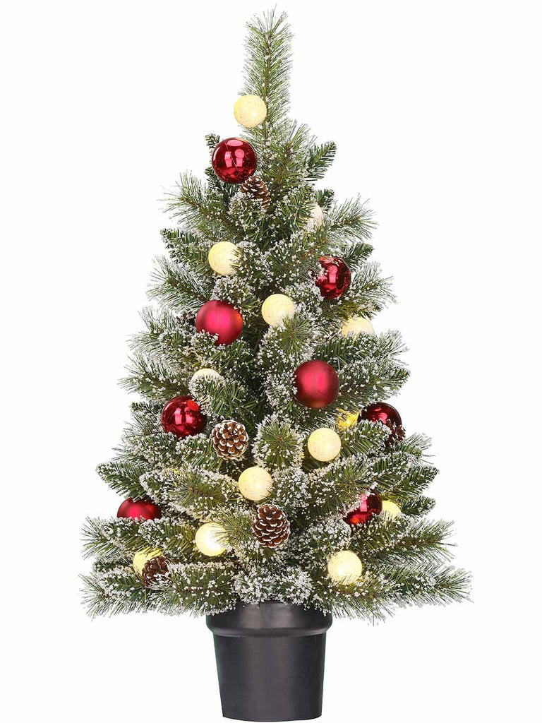 90cm (3ft) B/O Frosted Kaprun Potted Tree