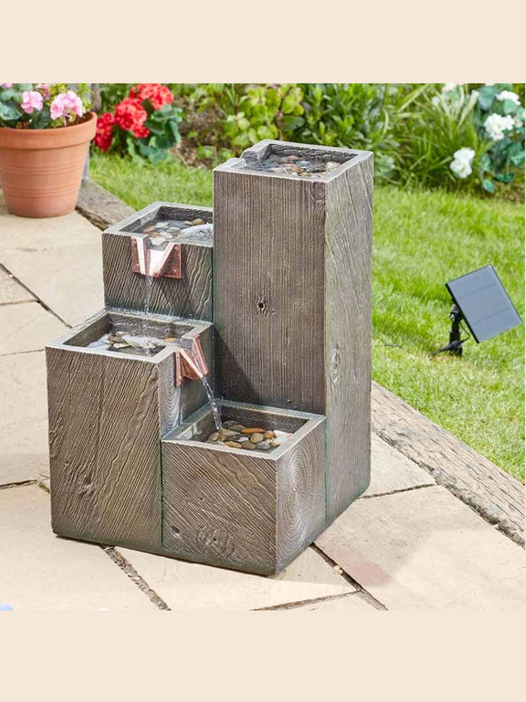 Quad Water Feature - Solar/Battery Power