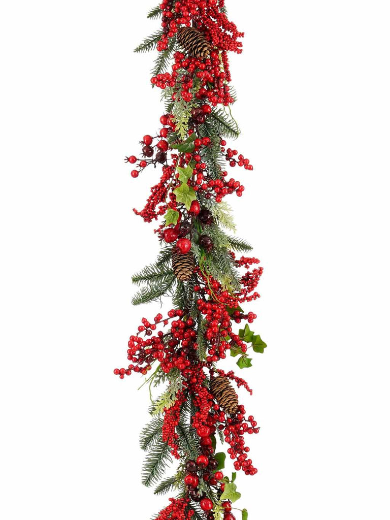 1.8M (6ft) Norah Garland with Red Berries
