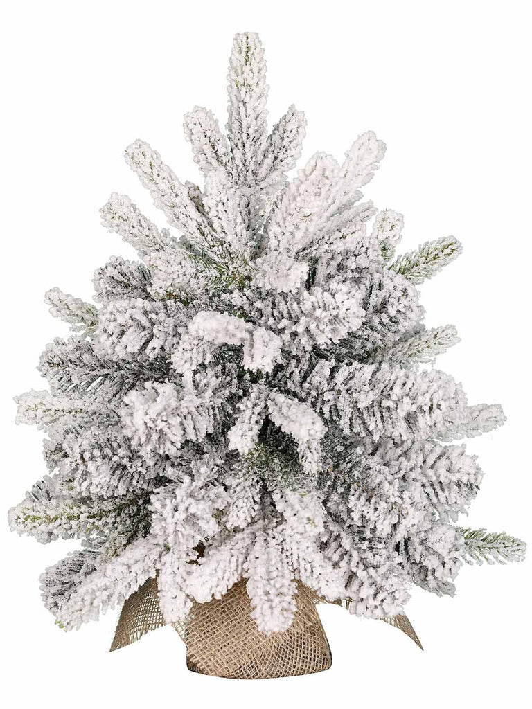 45cm Frosted Grimshaw Christmas Tree with Burlap