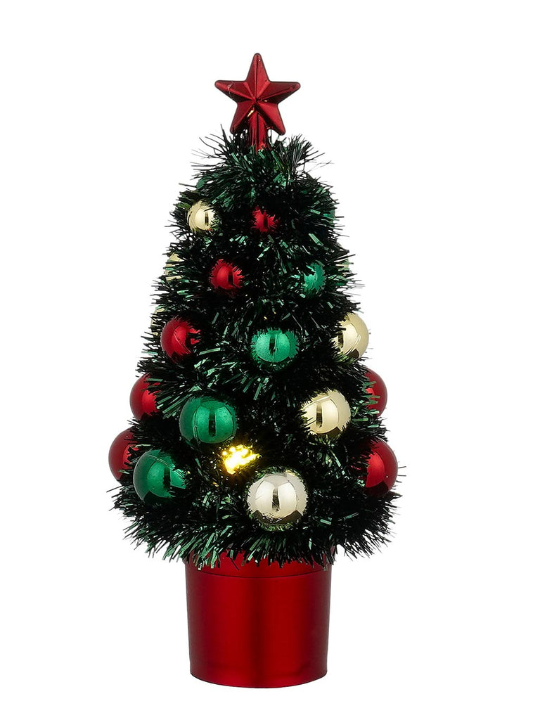 20cm B/O Christmas Tree Green - WW LEDs
