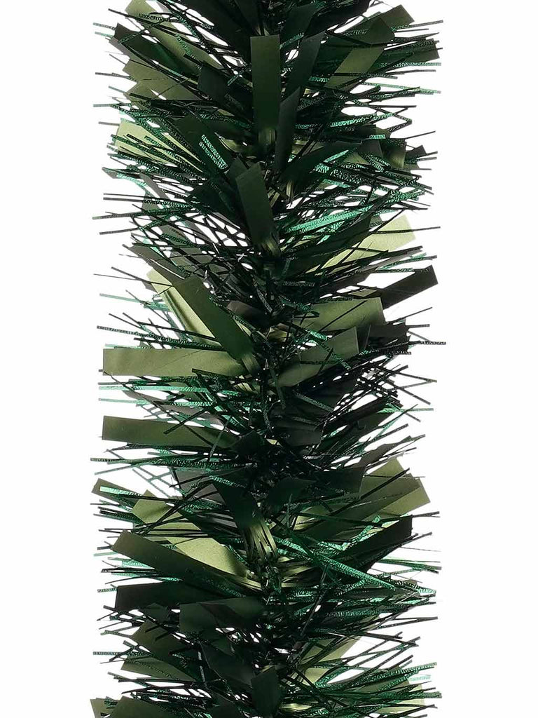 1.8M Tinsel Garland - Dark Green