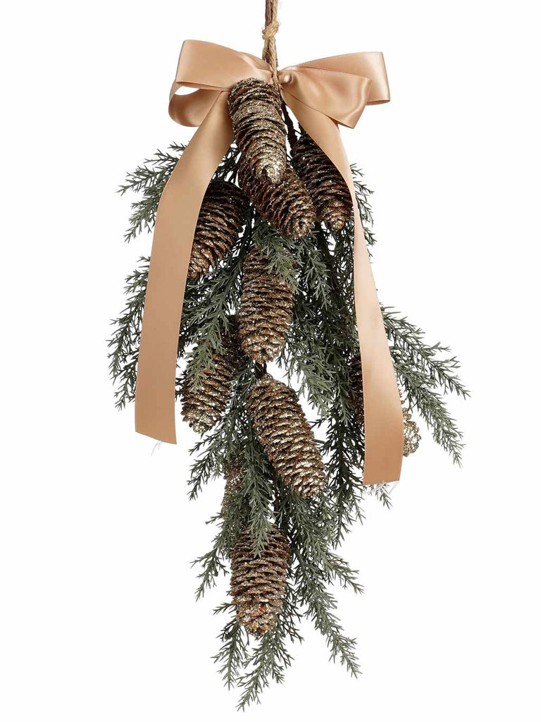 55 x 25cm Pinecone Swag Ribbon