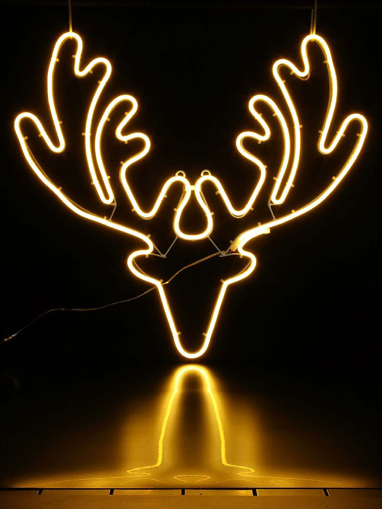 56cm Neon Reindeer Head with 384 LEDs