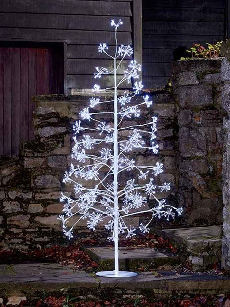 1.8m (6ft) Frosted Twinkling Tree - Cool White