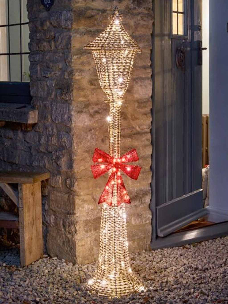 GlitterTwist Lamp Post 150cm - Gold