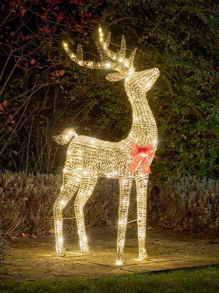 140cm GlitterTwist Reindeer - Gold