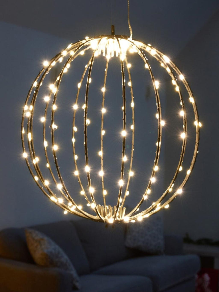 190 LED Twinkle Orb, Warm White 30cm